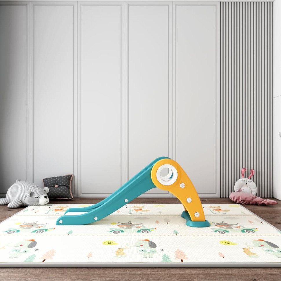 Дитяча гірка для катання Triton Mealux KD-B343 Blue/Yellow синій-жовтий