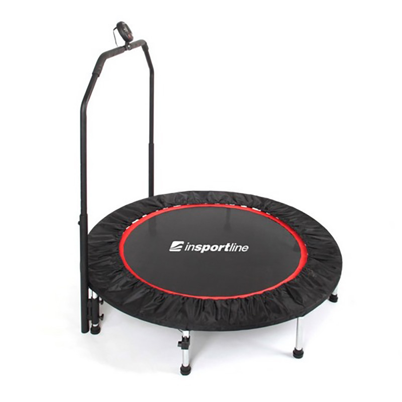 Батут для фитнеса PROFI Digital inSPORTline 7198 с поручнем 100 см черный