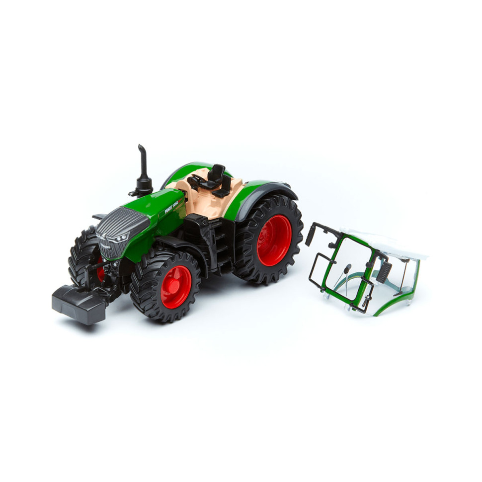 Детская игрушка Трактор Fendt 1050 Vario Bburago 18-31665 c роторными валковыми граблями