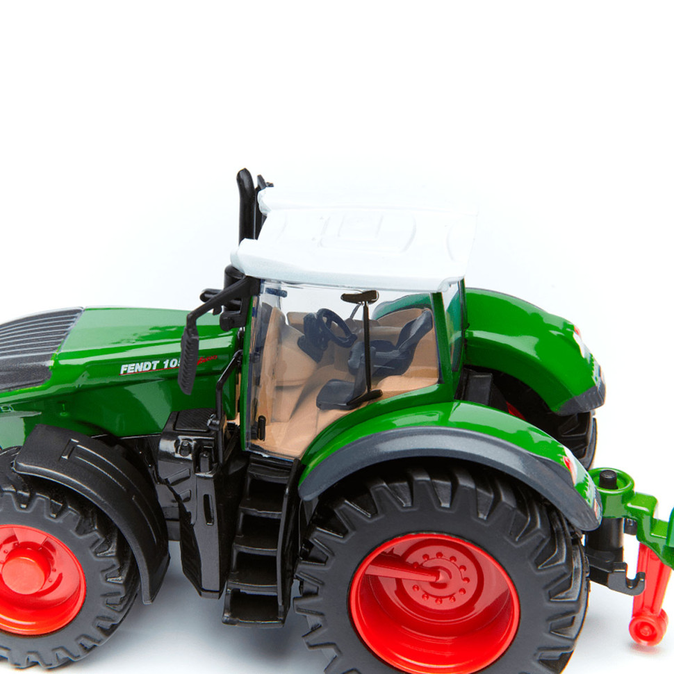 Детская игрушка Трактор Fendt 1050 Vario Bburago 18-31665 c роторными валковыми граблями