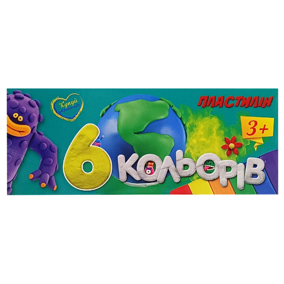Набор для лепки пластилин Jumbi 630019, 6 цветов