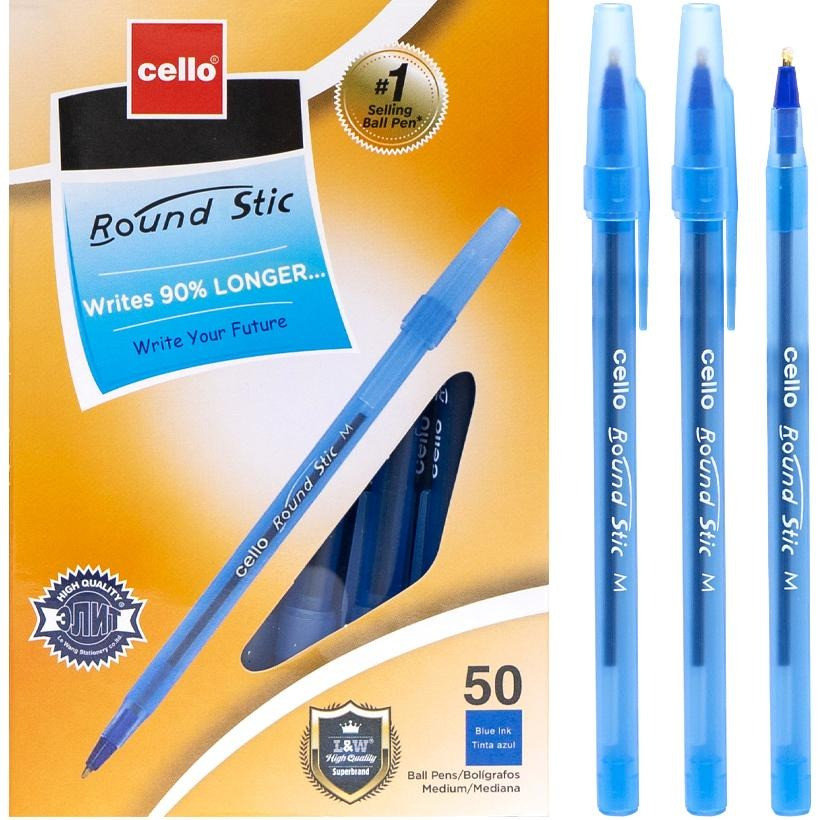 Набір масляних ручок Cello CL-2218-50 синя 50 штук 