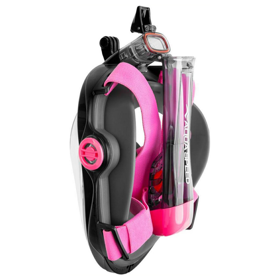 Полнолицевая маска SPECTRA 2.0 Aqua Speed 247-19 черный, розовый, S/M