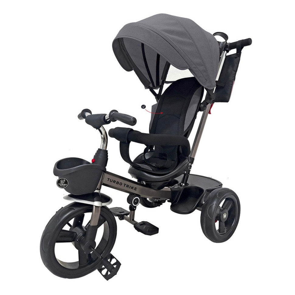 Детский трехколесный велосипед Turbotrike MT 1001-2 серый