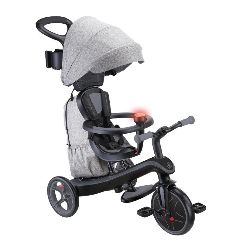 Велосипед дитячий EXPLORER TRIKE 4в1 DELUXE PLAY GLOBBER 636-120 чорно-сірий, до 20кг
