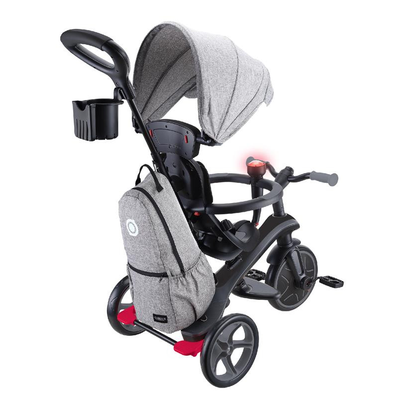 Велосипед дитячий EXPLORER TRIKE 4в1 DELUXE PLAY GLOBBER 636-120 чорно-сірий, до 20кг