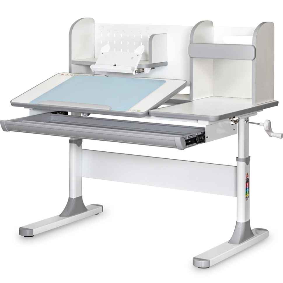 Детская парта Vancouver Multicolor Mealux BD-620 W/G MC с полкой