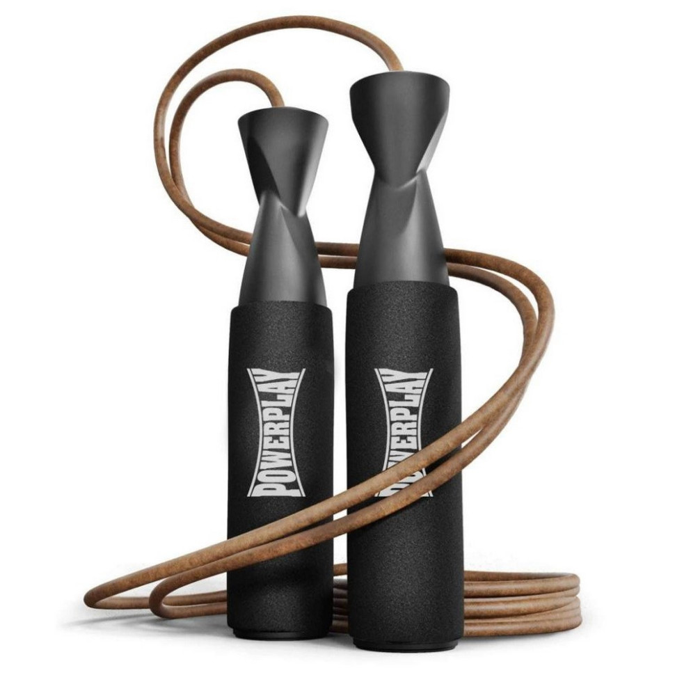 Скакалка кожаная 4214 Leather Jump Rope PowerPlay PP_4214_Leather 2,75 см