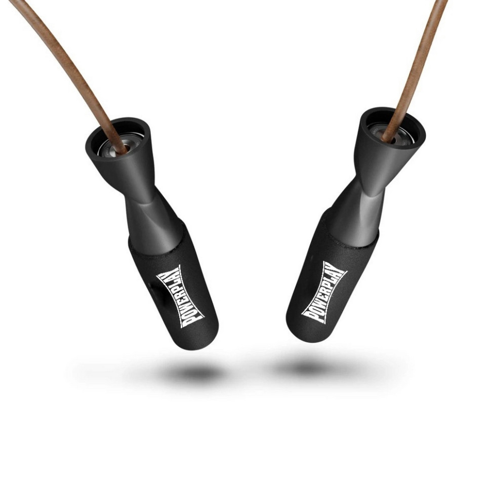 Скакалка кожаная 4214 Leather Jump Rope PowerPlay PP_4214_Leather 2,75 см