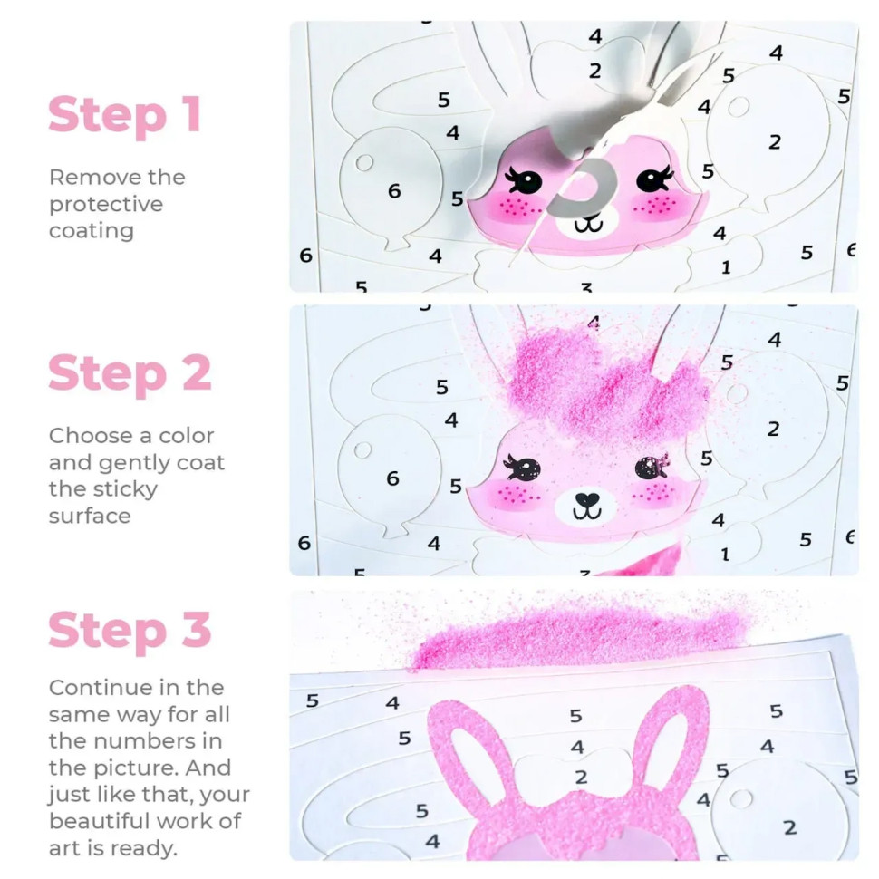 Дитячий набір для творчості Картина із піску Sand Art 6 в 1 Alexes КР-003 пісок у пляшках