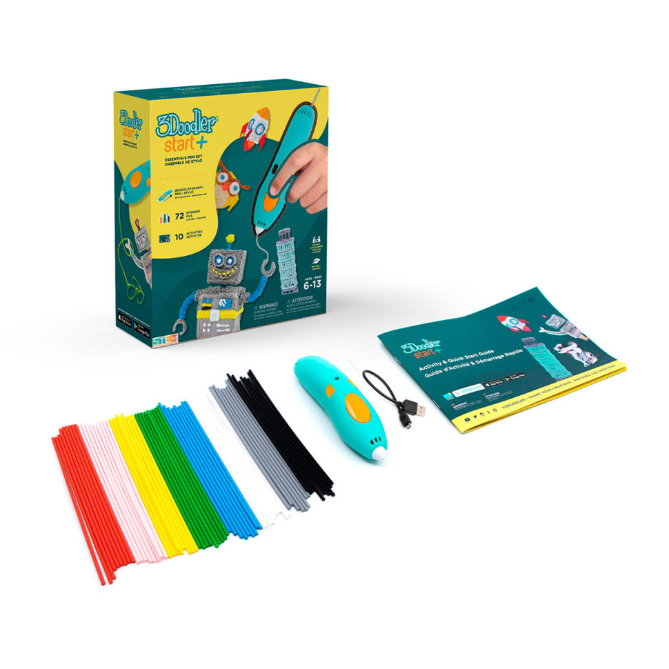 Набор для детского творчества 3D-ручка КРЕАТИВ 3Doodler Start Plus SPLUS 72 стержня