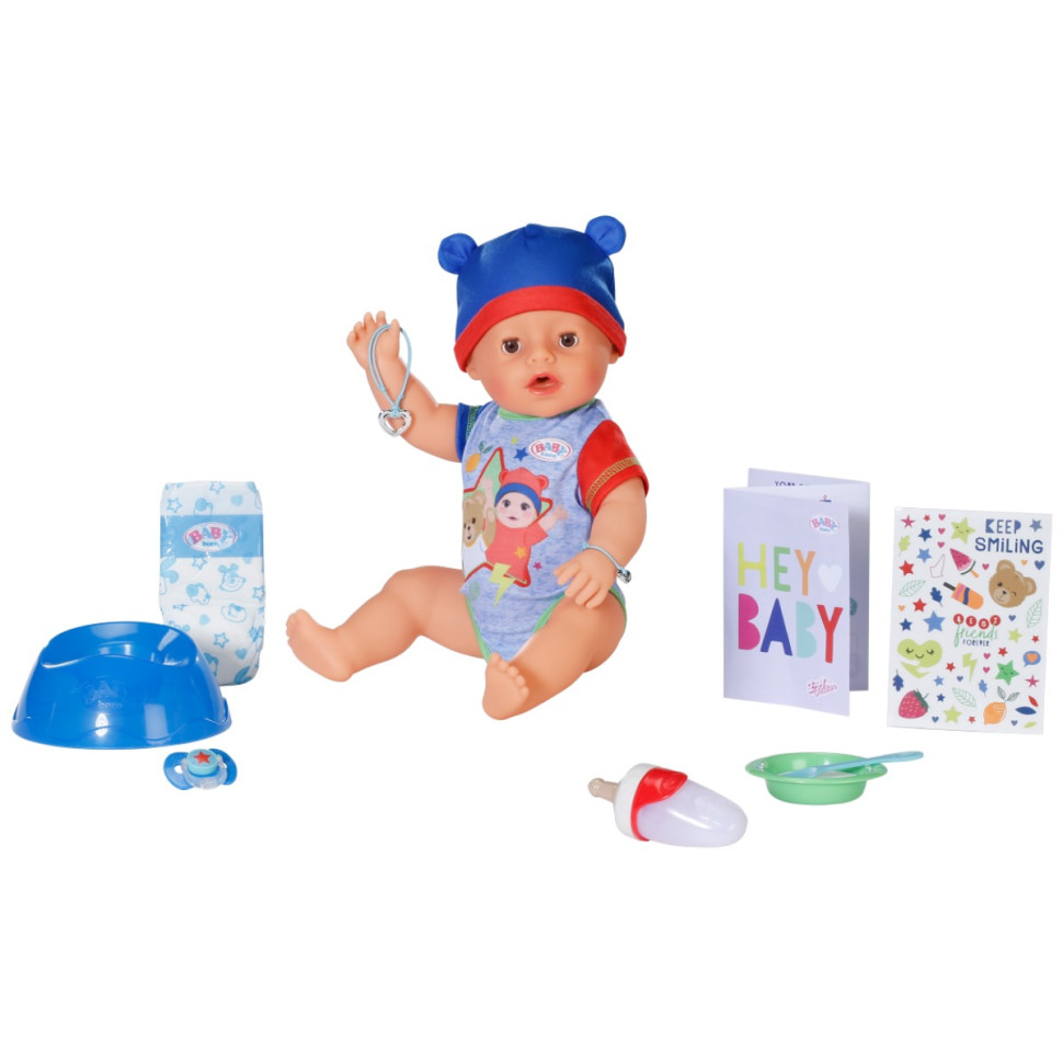 Дитяча лялька Джонас BABY born 834848 з аксесуарами 43 см