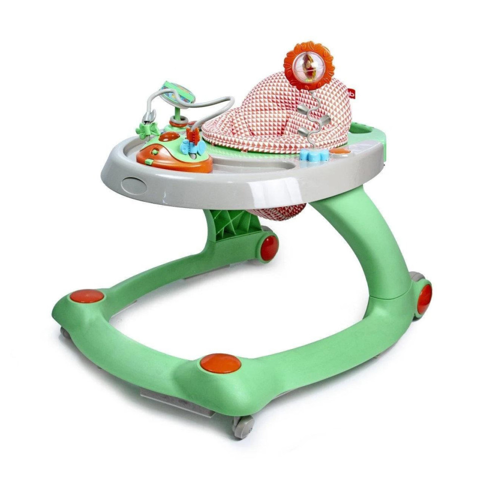 Детские ходунки 2в1 GoodBaby XB606E-4MHL до 12 кг, с погремушками, зеленые