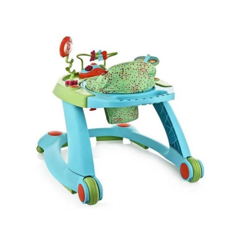 Детские ходунки 2в1 GoodBaby XB606E-4MHL до 12 кг, с погремушками, зеленые
