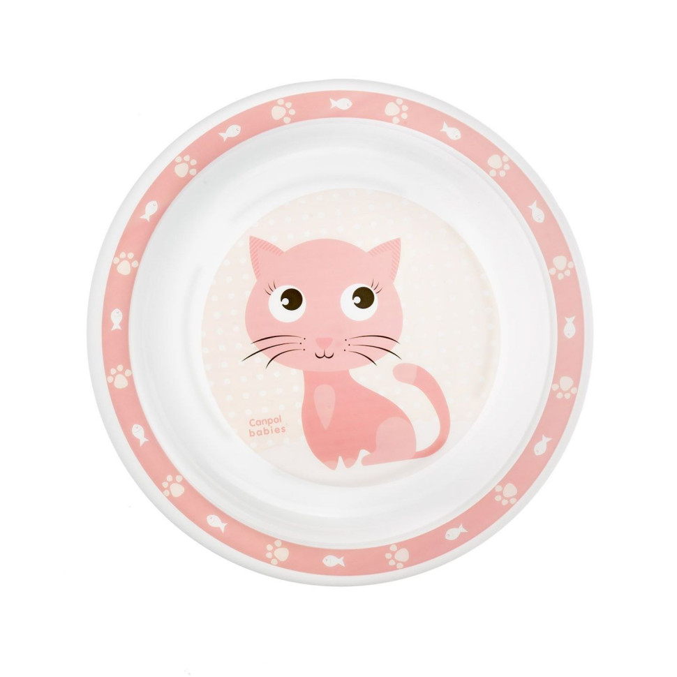 Дитячий набір посуду Cute Animals Canpol babies 4/401_pin 5 предметів