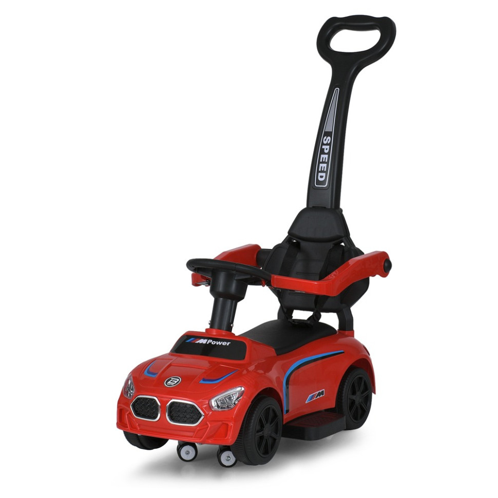 Дитяча каталка-толокар Bambi Racer M 5785-3 червоний, з батьківською ручкою