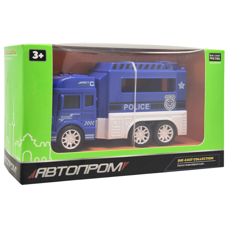 Детская игровая машинка Полиция АВТОПРОМ AP7473(Blue2) пластик