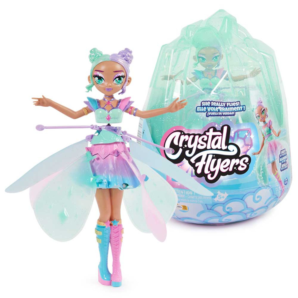 Летающая сказочная фея Пикси FlyingPixie Hatchimals SM19184/8157 голубовато-розовая
