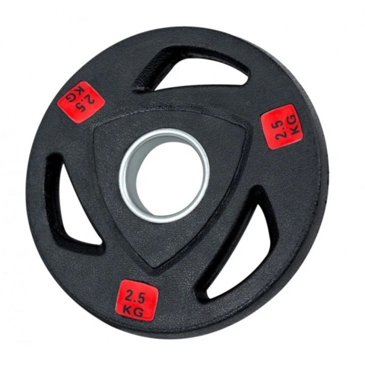 Диск олімпійський RCP18 Fitnessport 131566FS, обгумований, чорний 2,5 кг