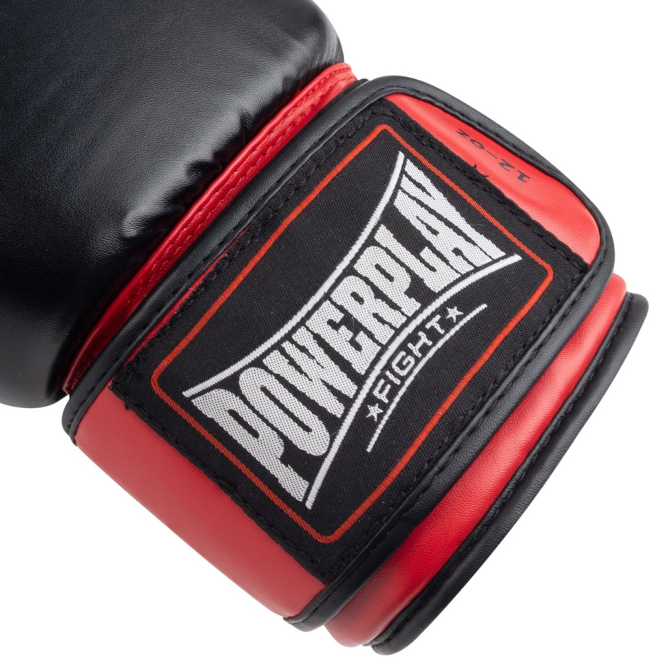 Боксерські рукавички 3004 Classic PowerPlay PP_3004_10oz_Bl/Red, Чорно-Червоні 10 унцій
