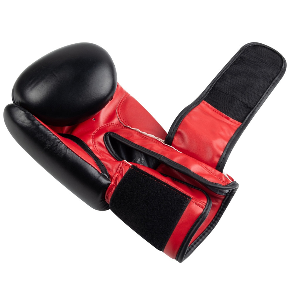 Боксерські рукавички 3004 Classic PowerPlay PP_3004_10oz_Bl/Red, Чорно-Червоні 10 унцій