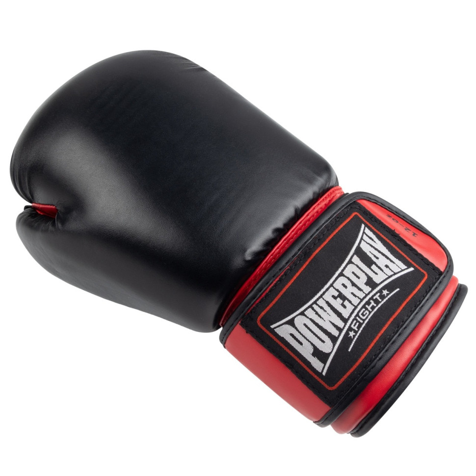 Боксерські рукавички 3004 Classic PowerPlay PP_3004_10oz_Bl/Red, Чорно-Червоні 10 унцій