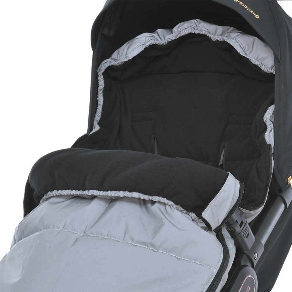Конверт в коляску El Camino ME 1131 Footmuff Plus Reflective 100 х 53 см, застежки-молнии