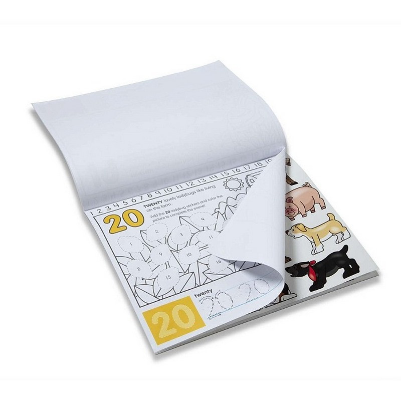 Альбом розвиваючих розмальовок з наліпками