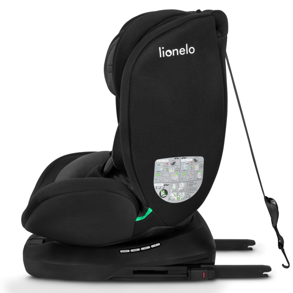 Дитяче автокрісло BASTIAAN Lionelo 70186463 I-SIZE, BLACK GREY