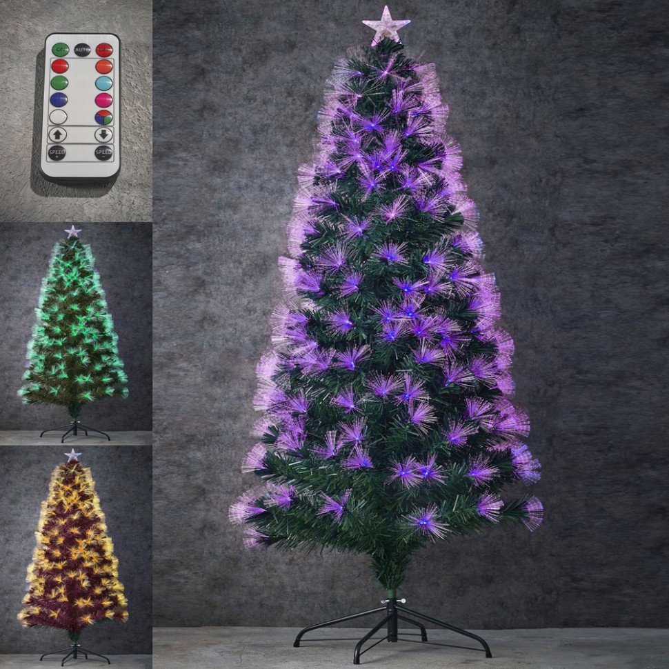 Ялинка декоративна зелена з фіброволокна Greenville Luca Lighting 8720362035183, 1.85 м