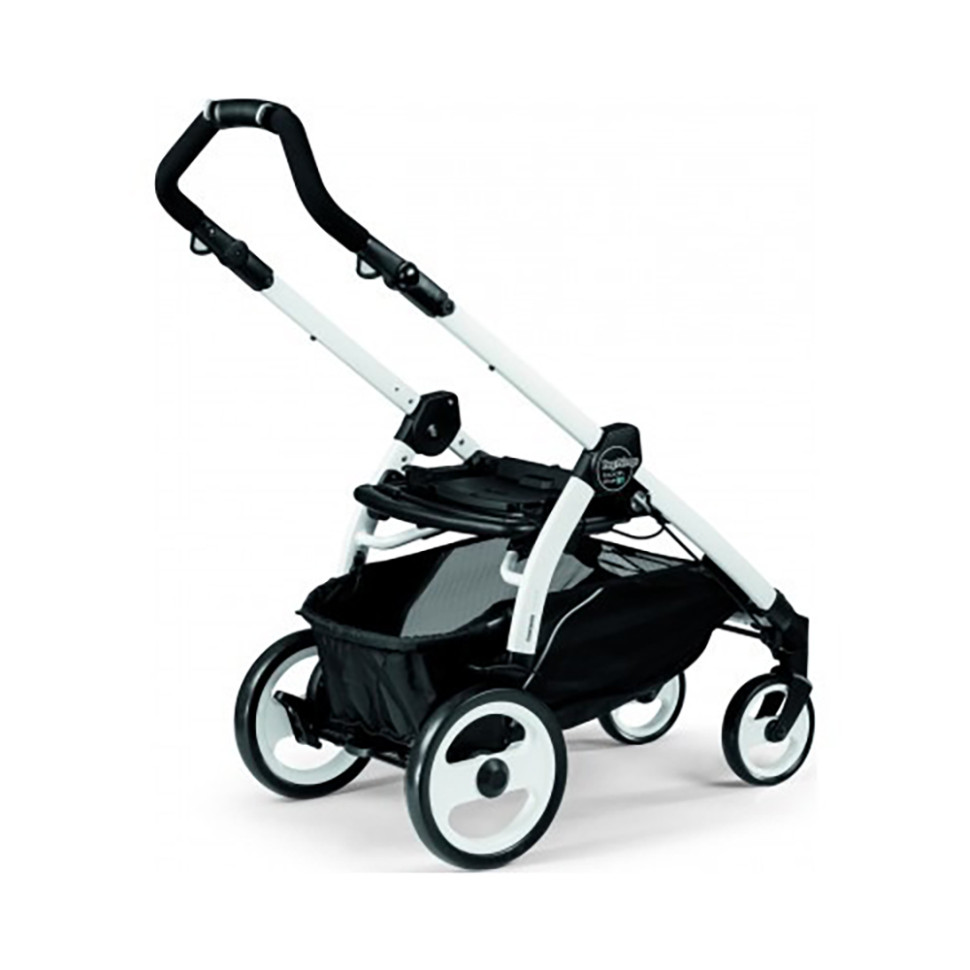 Коляска прогулочная Book Plus 51 Peg-Perego PACK05-00000000004 голубая с черным, белое шасси 