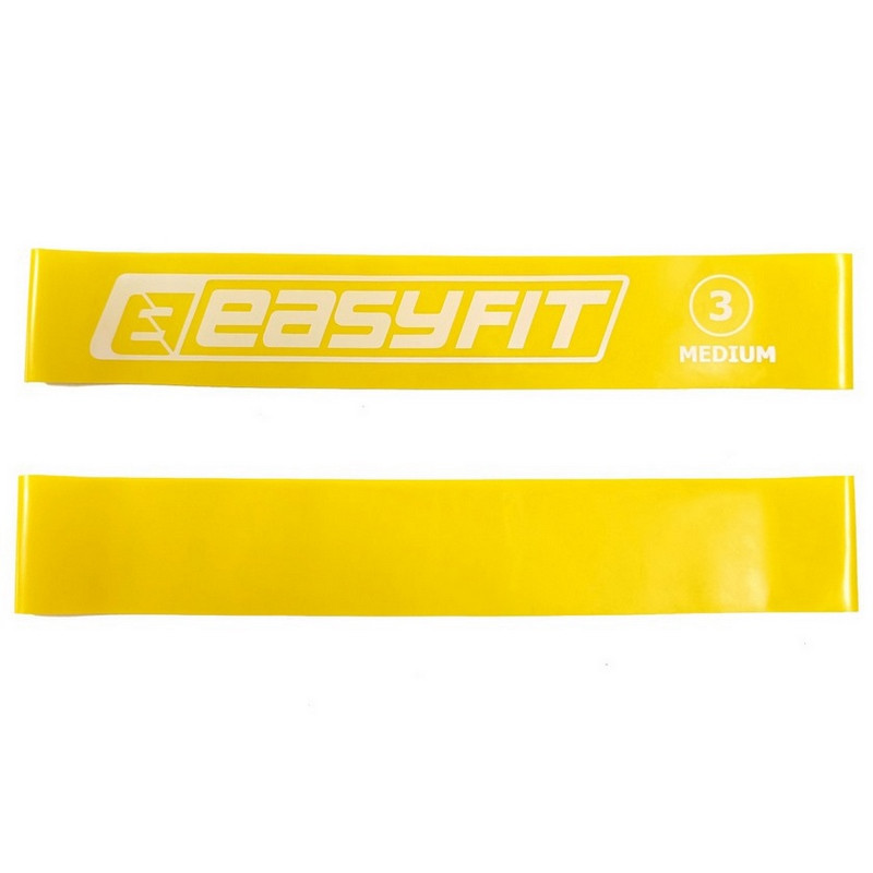 Гумка для фітнесу №3 EasyFit EF-1813-3 жовтий 10 кг