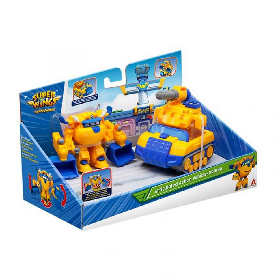 Ігровий набір Super Wings Supercharge Articulated Action Vehicle Donnie, Донні EU740992V