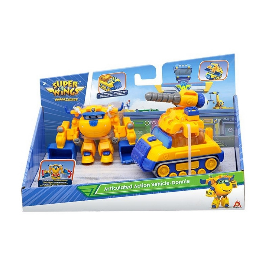 Ігровий набір Super Wings Supercharge Articulated Action Vehicle Donnie, Донні EU740992V