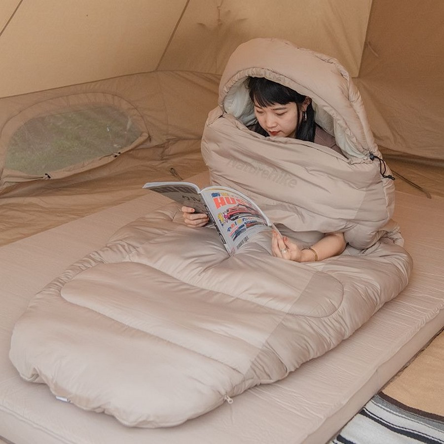 Спальний мішок овальний PS200 NH20MSD03 Naturehike 6927595765456 бежевий