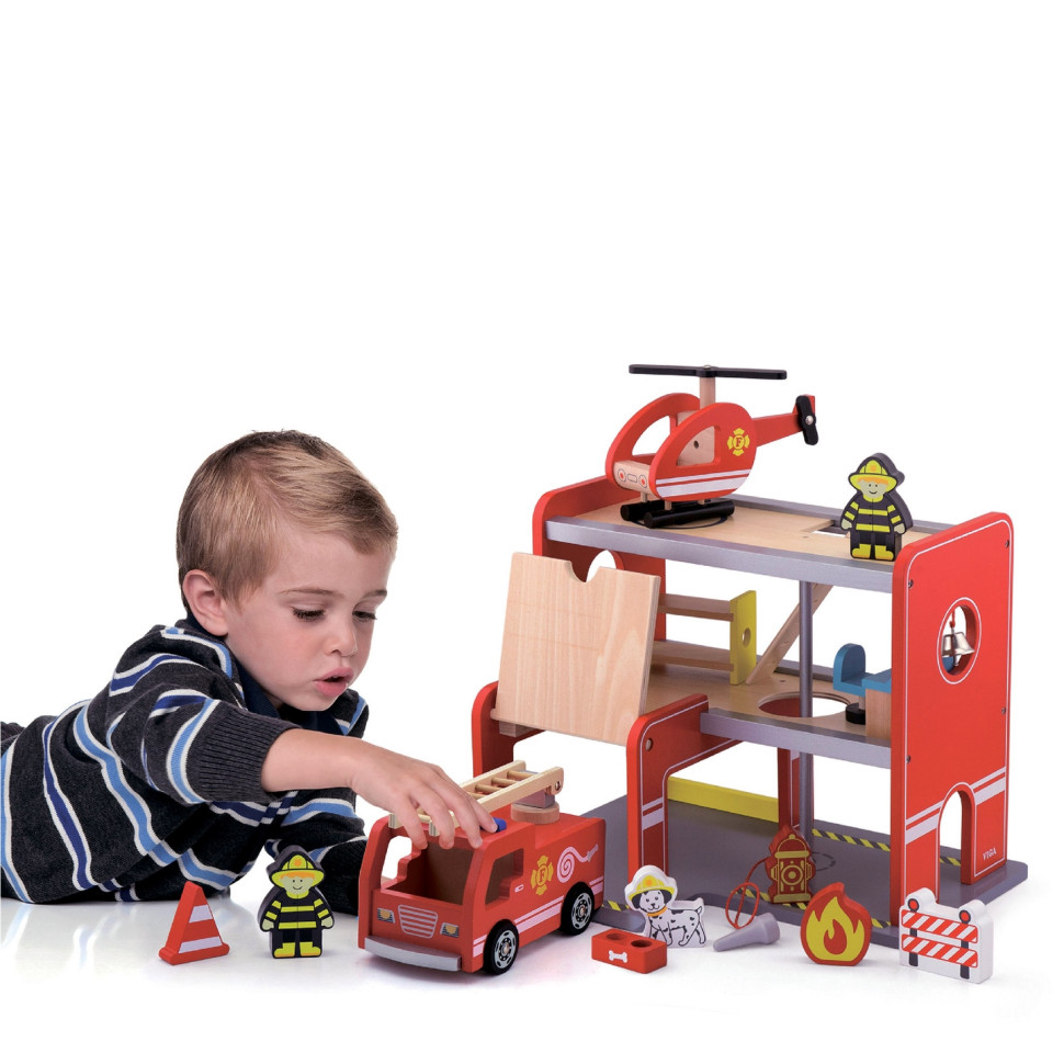 Ігровий набір Пожежна станція Viga Toys 50828 дерев'яний