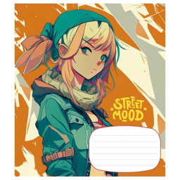 Тетрадь ученическая "Manga style" Школярик 024-3272L-4 в линию, 24 листов