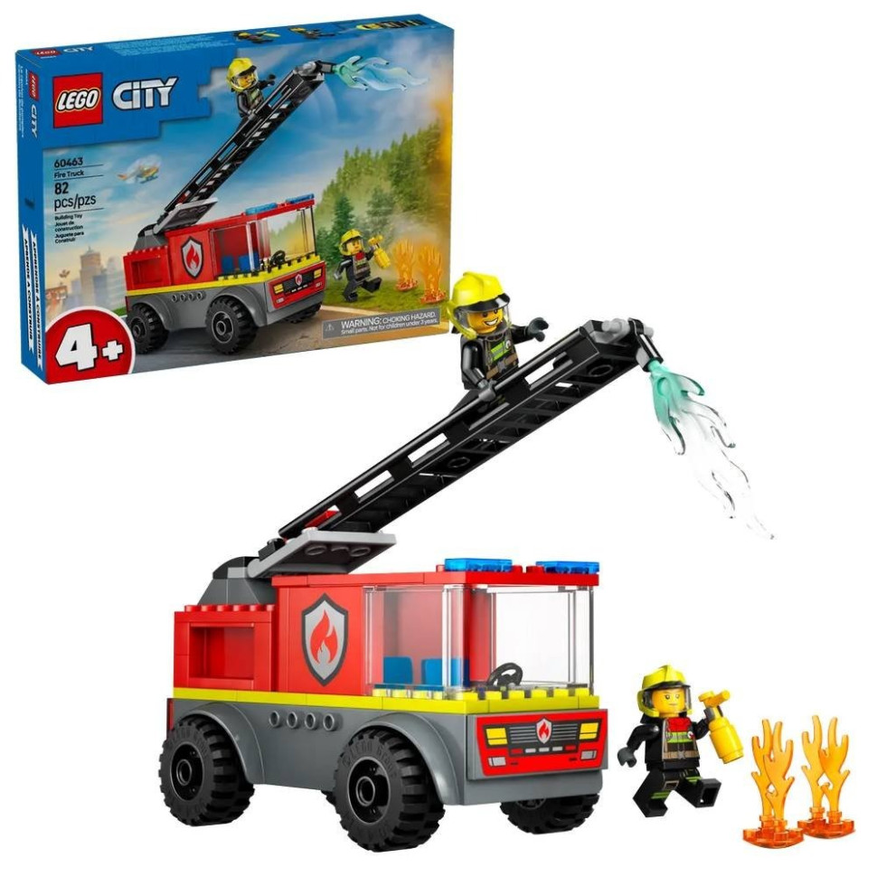 Конструктор Пожежна машина з драбиною LEGO 60463L 82 деталі