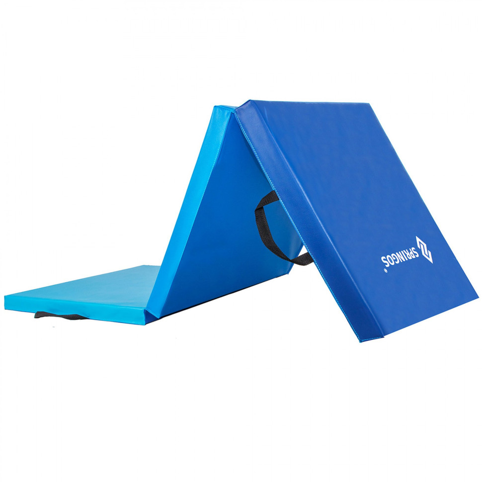Мат гимнастический складной Springos FA0063 Blue 180x60x5.5 cм