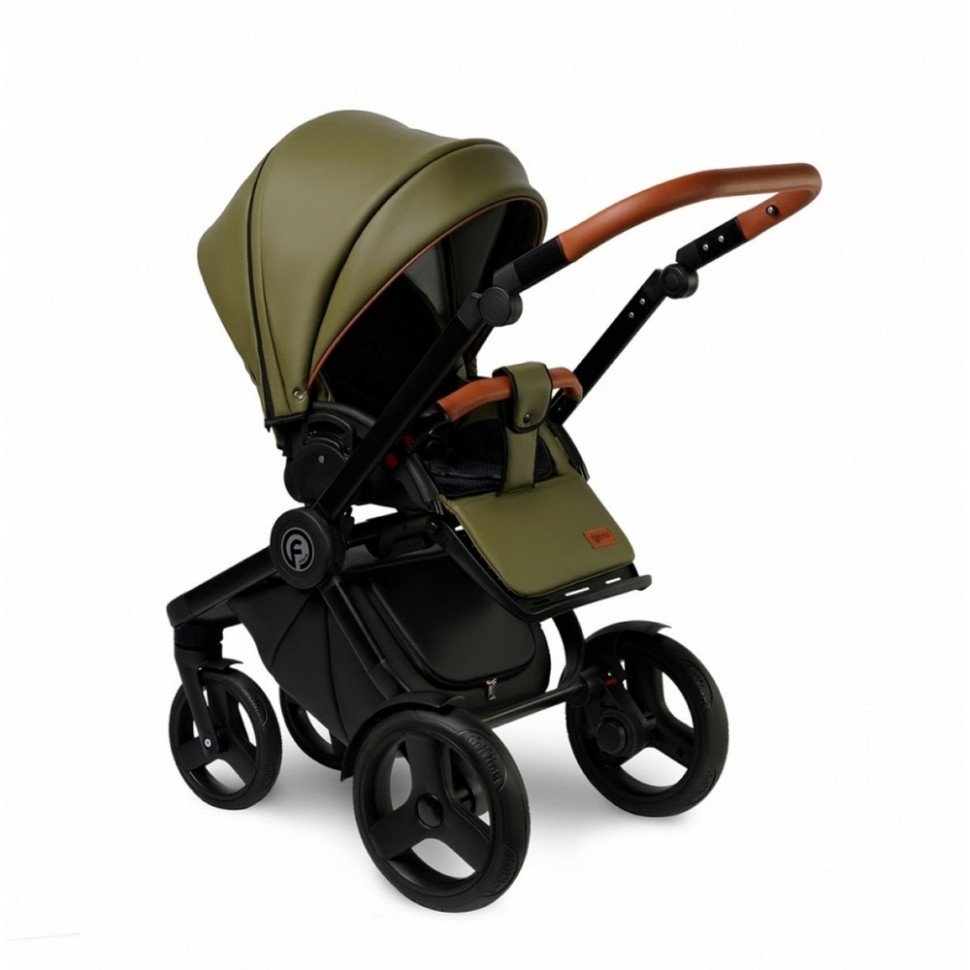 Коляска 2 в 1 Futuro Green Label Verdi 9023-VF-03, зеленый