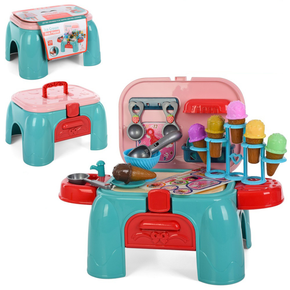 Детская игрушечная кухня Bambi DK666-11D 28 предметов, посуда, продукты