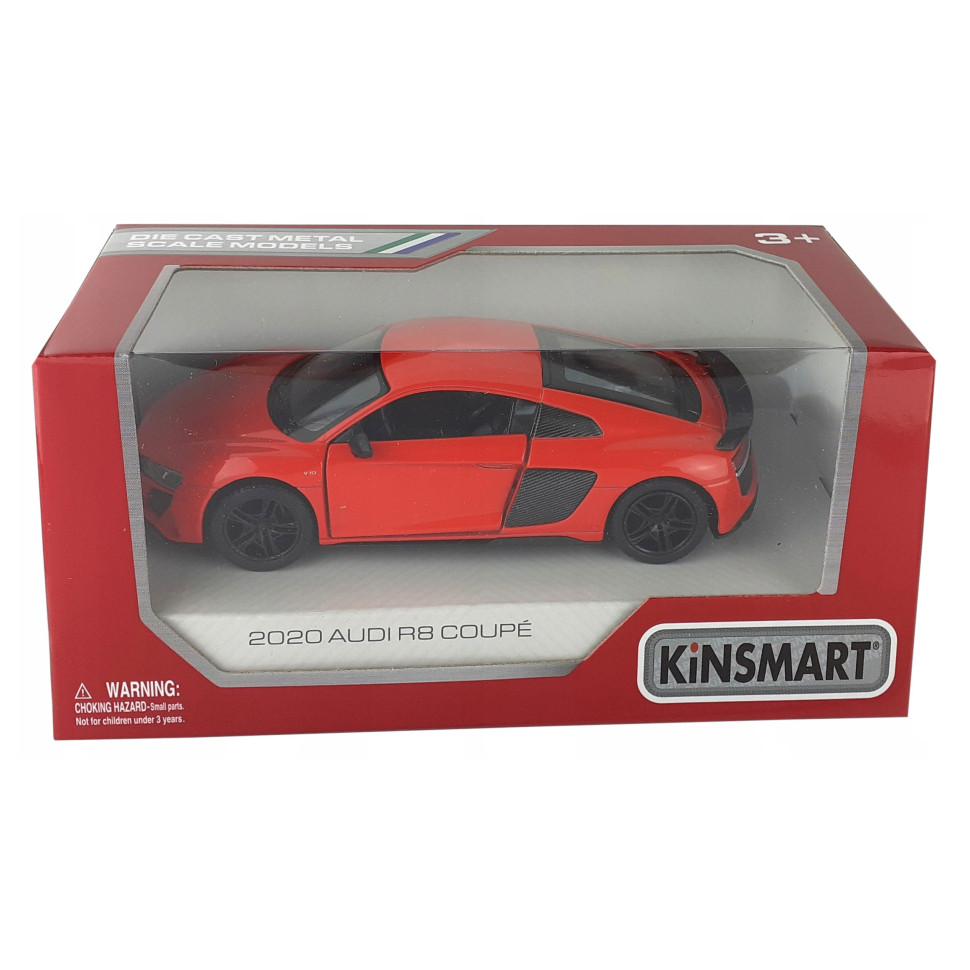 Машинка металева Audi R8 Coupe 2020 Kinsmart KT5422W інерційна 1:36