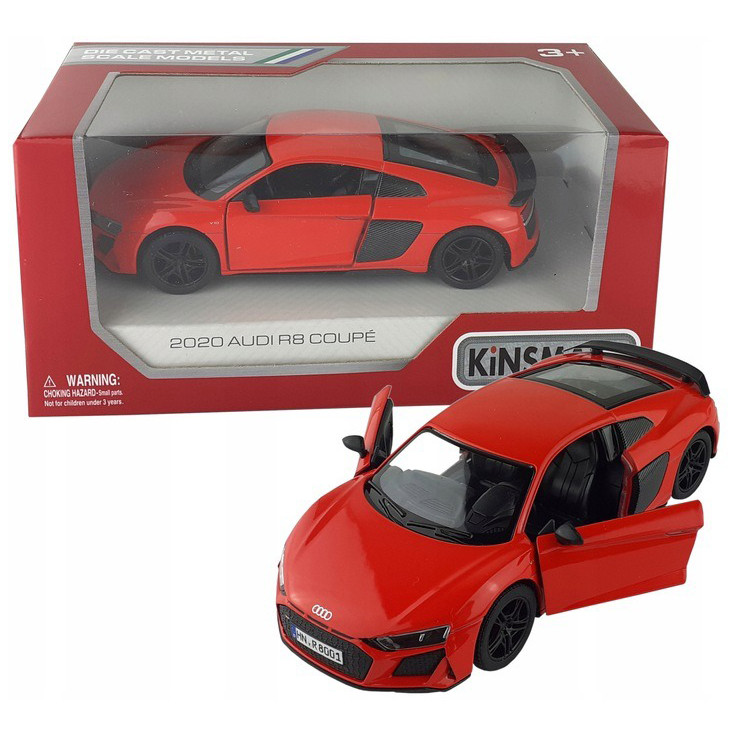 Машинка металева Audi R8 Coupe 2020 Kinsmart KT5422W інерційна 1:36