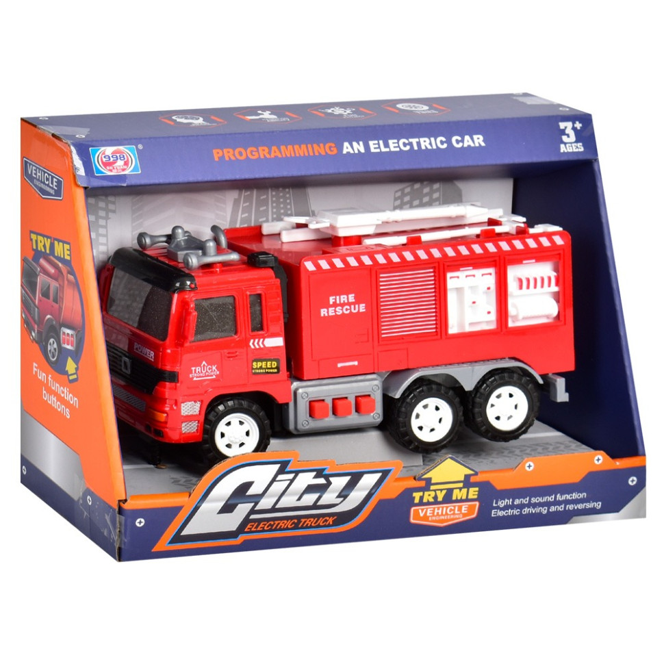 Детская Пожарная машинка Bambi 998-43F, свет, звук