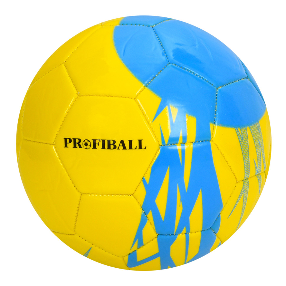 М'яч футбольний Bambi MS 4271(Yellow) 21,3 см, ПВХ, розмір 5, 350-380 грам