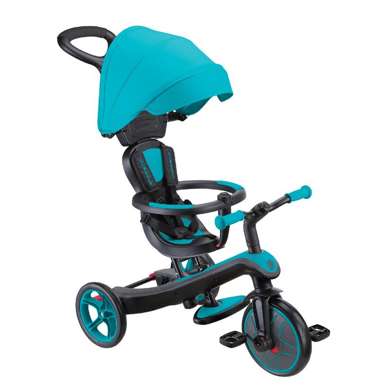 Велосипед дитячий EXPLORER TRIKE 4в1 DELUXE PLAY GLOBBER 634-105 бірюзовий, до 20кг
