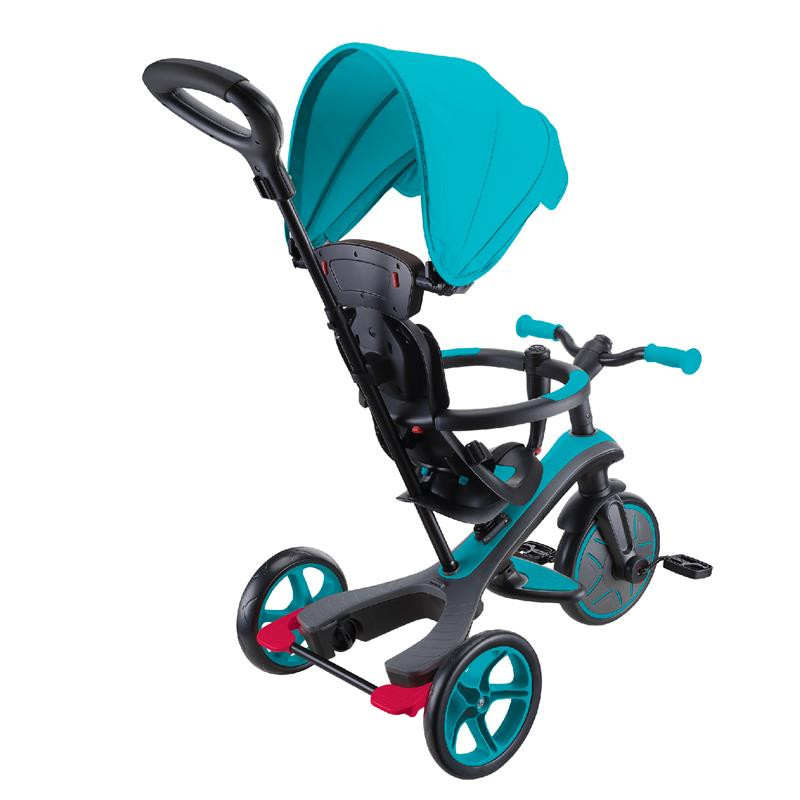 Велосипед дитячий EXPLORER TRIKE 4в1 DELUXE PLAY GLOBBER 634-105 бірюзовий, до 20кг