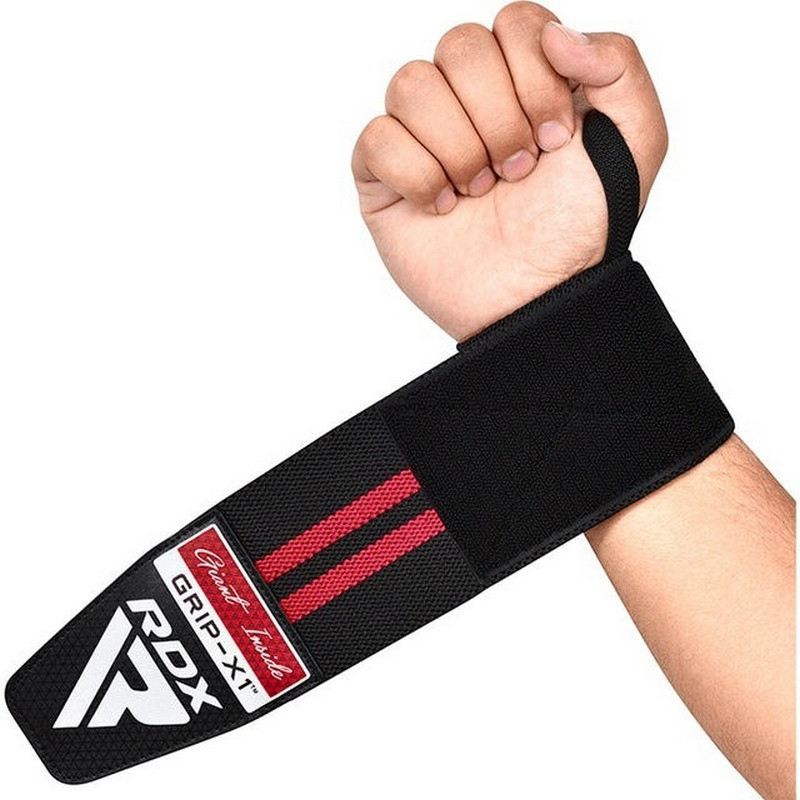 Бинти для зап'ясть (кистьові бинти) GYM WRIST WRAP R11 RDX Inc Limited WAH-WR11BR, BLACK/RED