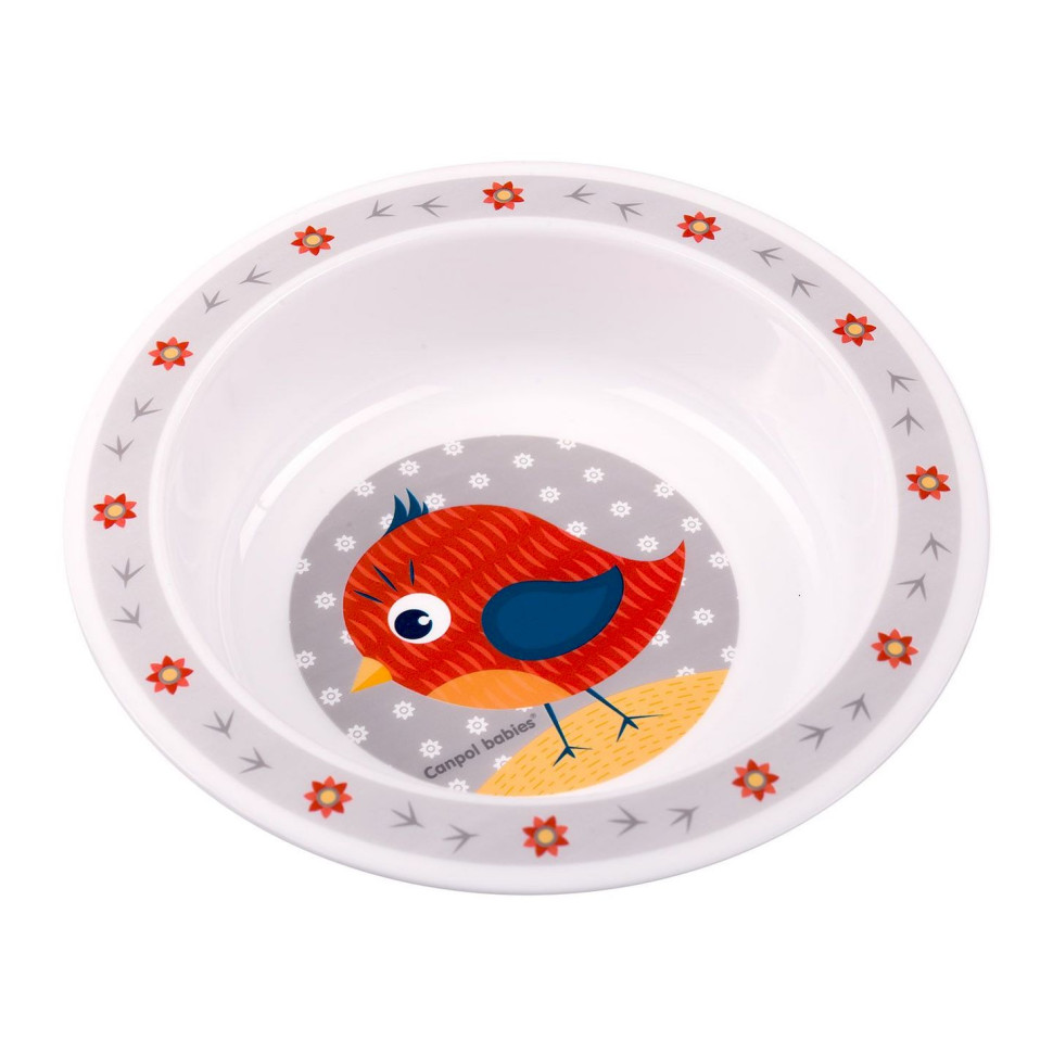Дитячий набір посуду Cute Animals Canpol babies 4/401_red 5 предметів