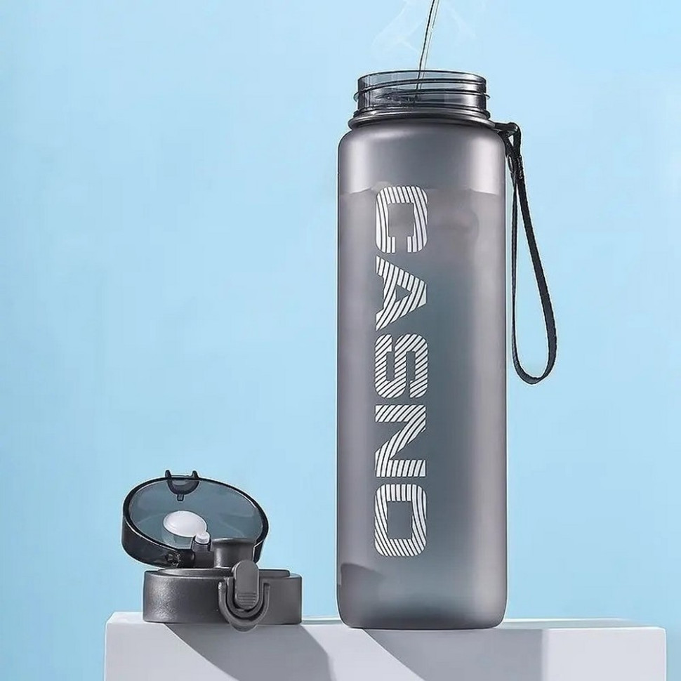 Пляшка для води KXN-1184 Casno KXN-1184_Grey 1050 л, сірий